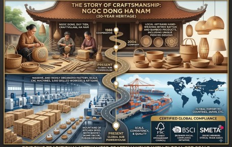 The Story of Craftsmanship and Scale: How Ngoc Dong Ha Nam Transformed a 30-Year Heritage into a Global B2B Powerhouse